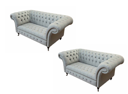 Chesterfield Sofa set Design Luxury Upholstery Sofa Couch Seat Suite